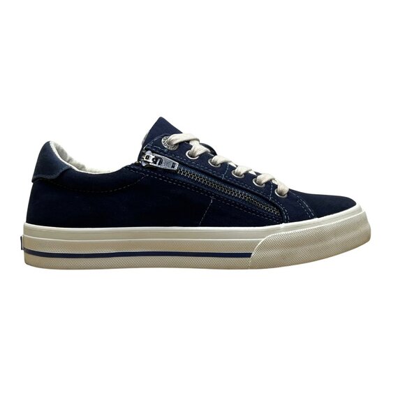 Taos Women's Navy Canvas With Zipper & Lace-Up Closure 2 Soul Sneakers Size 6 - Picture 1 of 8